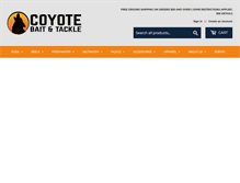 Tablet Screenshot of coyotebait.com